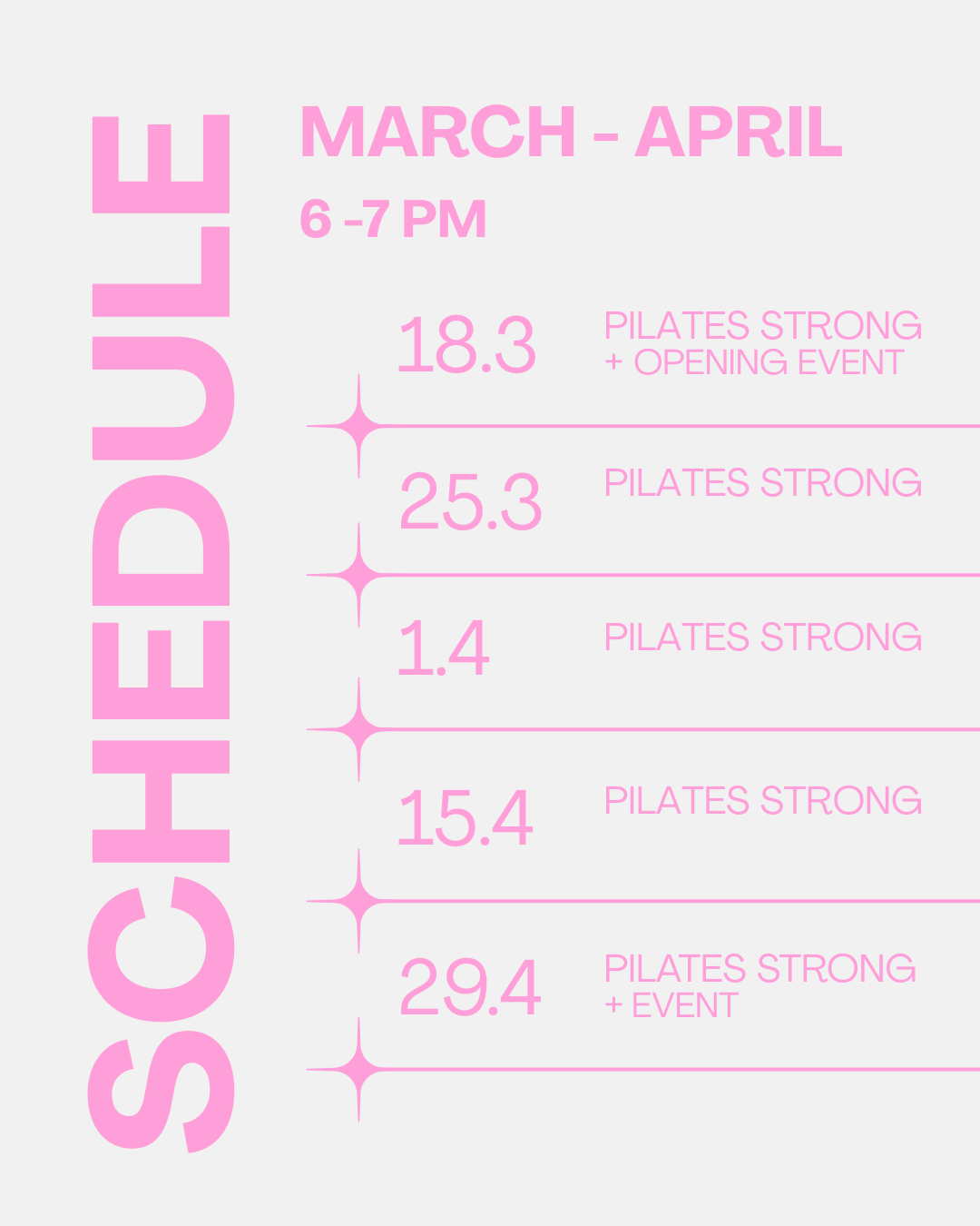 Pilates Strong Class am 18.3 mit Kimi