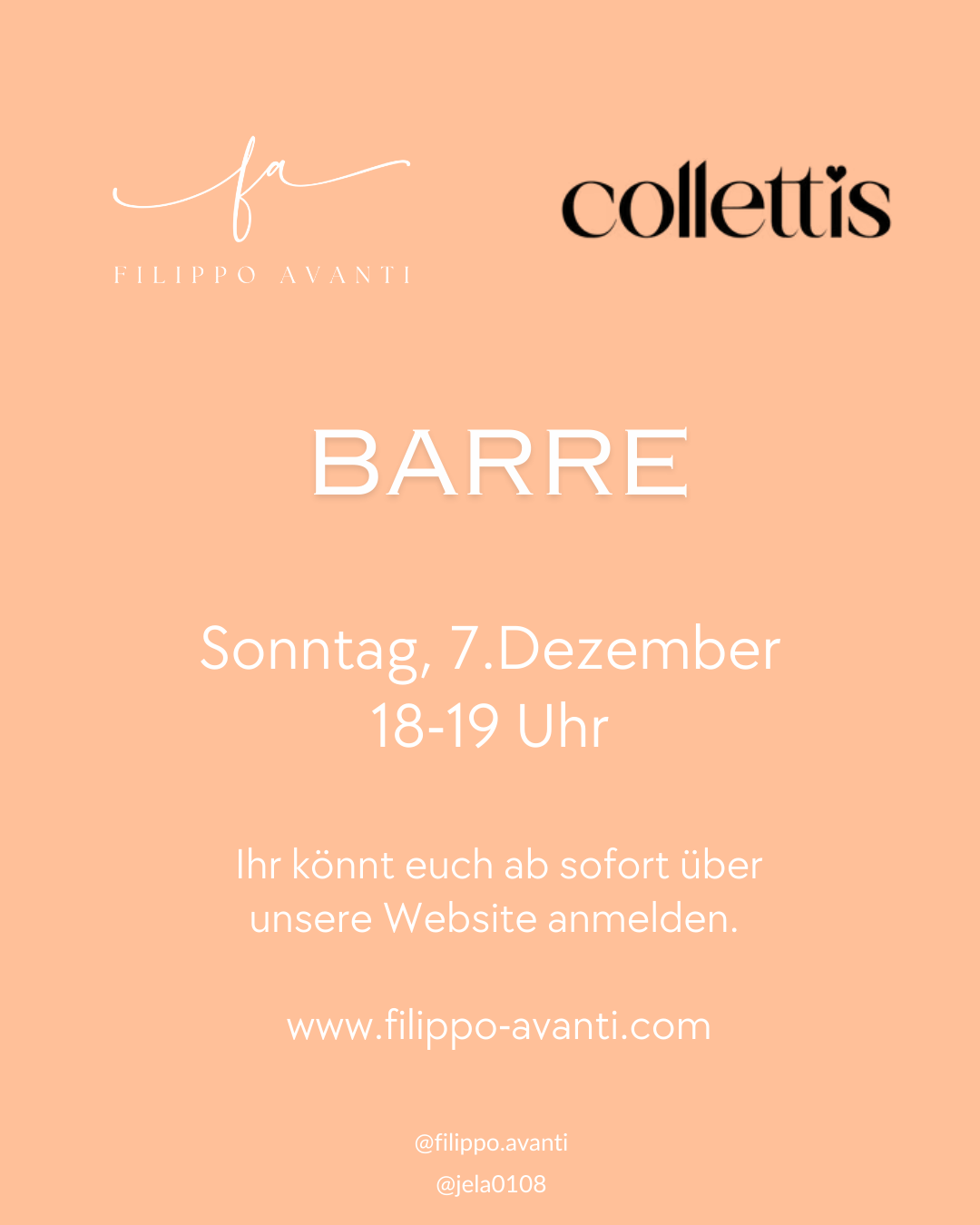Advents Special: 7th December 2025 - Barre mit Jenny