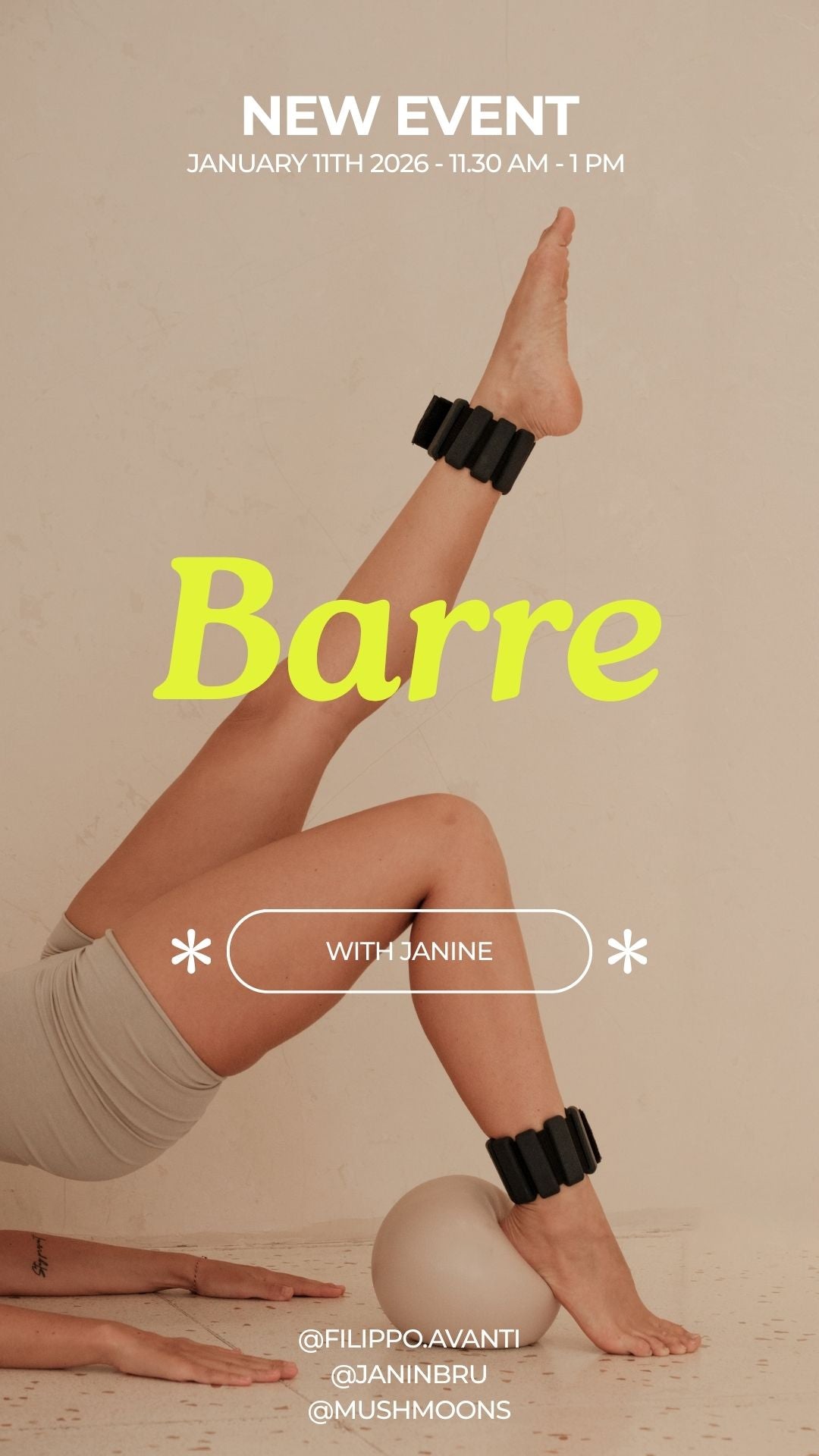Special am 11. Januar 2026 - Barre with Janine
