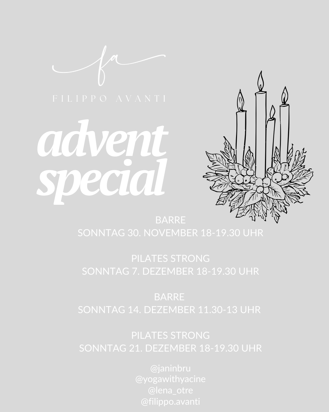 Advents Special: 7th December 2025 - Pilates Strong