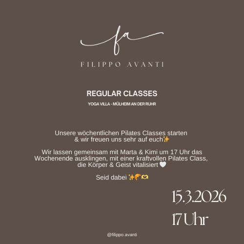 Pilates Class am 15.März mit Marta & Kimi