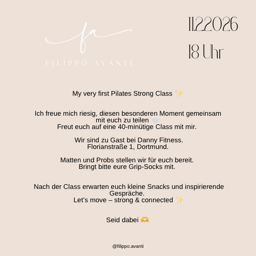 After-Work Special am 11.2.2026 - Pilates Strong mit Kimi
